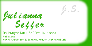 julianna seffer business card